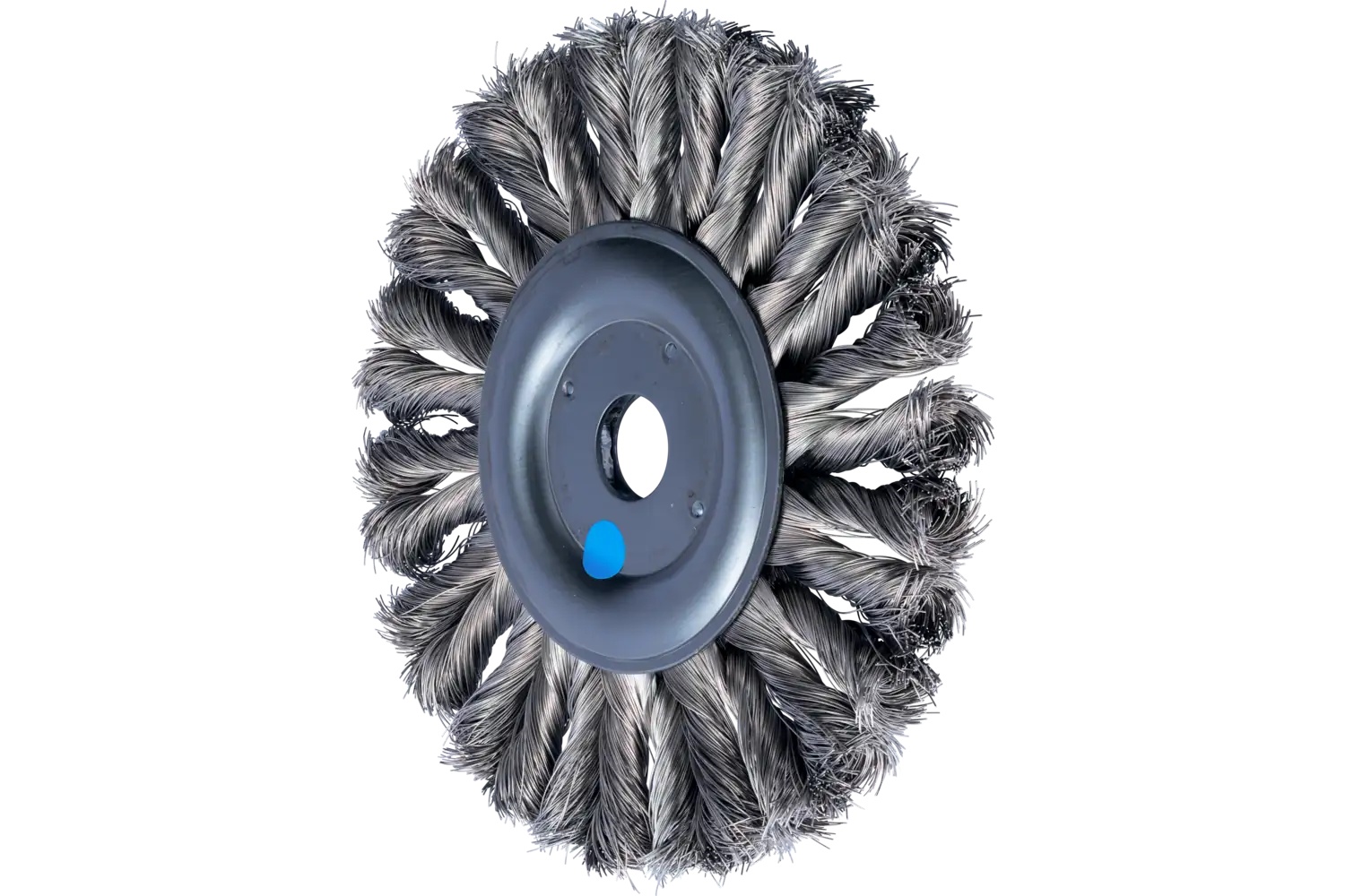 Picture of Pferd Full Cable Knot Wheel Brush Combitwist® Hd 6" Dia. .014" Ss 5/8-11 Arbor